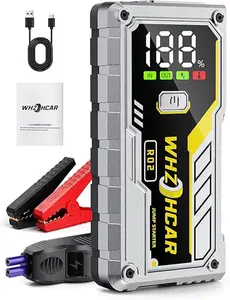 Car Battery Jump Starter 5000A Smart Portable Car Jump Starter Battery Pack (10.0 Gas/9.0L Diesel) 12V Safe Car Jumper with LCD Dis