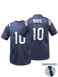 MAYE #10 American Football Jersey Football Uniform Athletic Tops Men's Sports Outdoor Clothing Perfect Gift for Men And Women