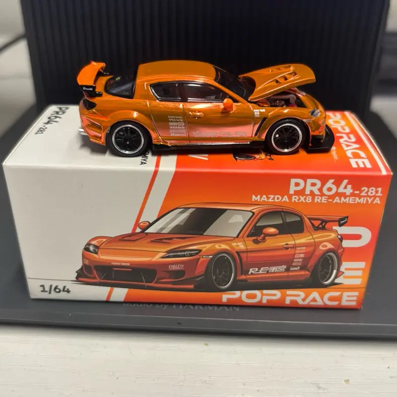 Pop Race Mazda RX-8 Diecast Model Car, Collectible Decor Item