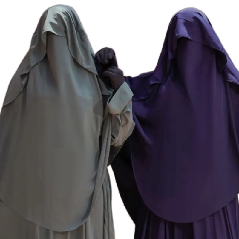 Beautiful Hijab with Shade Cover - Simple Description Provided, No Additional Features Specified