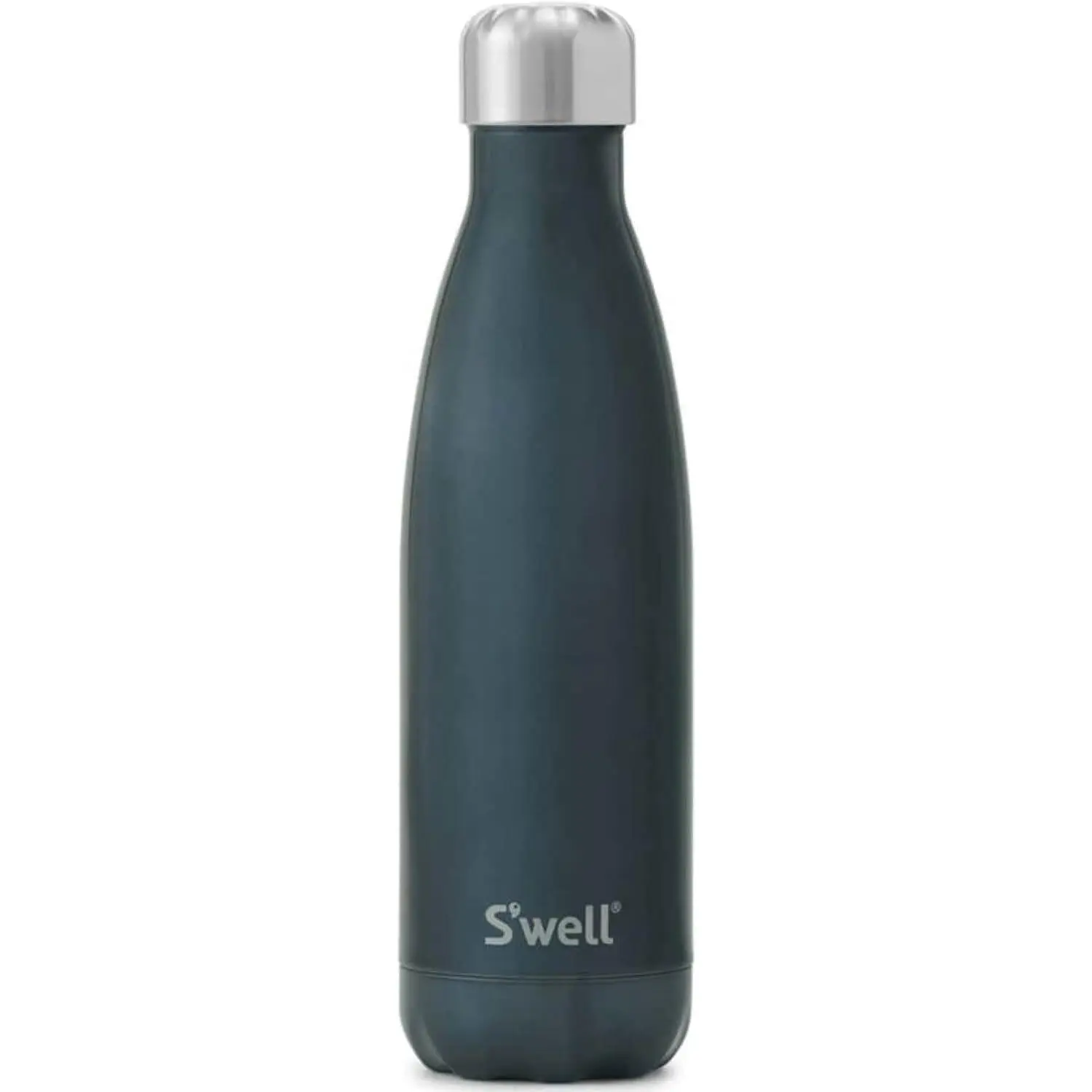 S'well Stainless Steel Water Bottle, 17oz, Blue Suede, Triple-Layered Vacuum Insulated Containers Keeps Drinks Cold for 36 Hours and Hot for 18, BPA Free, Perfect for On the Go