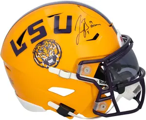Joe Burrow LSU Tigers Autographed Riddell Speed Flex Midi Helmet with "19 Heisman" Inscription - Fanatics Authentic Certified