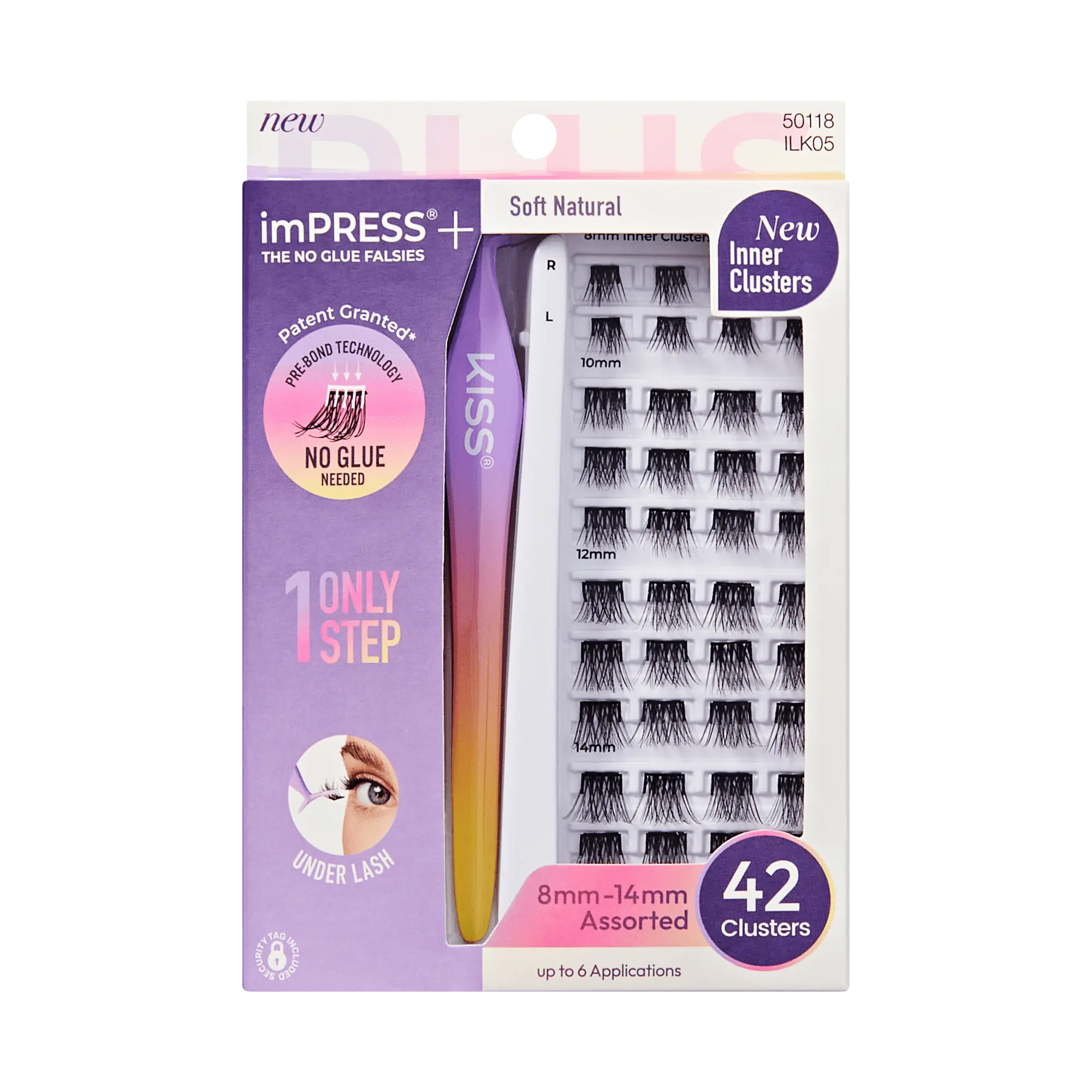 imPRESS+ Self-Adhesive Press-On False Eyelashes - Soft, Natural Finish imPRESS+ Self-Adhesive Press-On False Eyelashes - Soft, Natural Finish