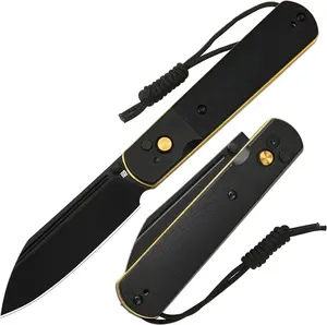 Artisan Cutlery Holm (1875P-BG) AR-RPM9 Steel Blade Black G10 Inlay Handle Folding Knives for Everyday Carry and Survival Gear Survival Equipment