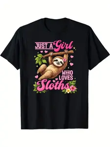 A Relaxed And Enjoyable T-Shirt Featuring a Sloth Theme, Perfect for Casual Holiday Wear And an Excellent Present for Loved Ones.