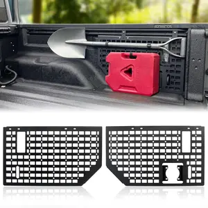 MAIKER Side Bed Molle Panel Rack System Cargo Storage Organizer Compatible with 2019-2023 Jeep Gladiator JT 2 count