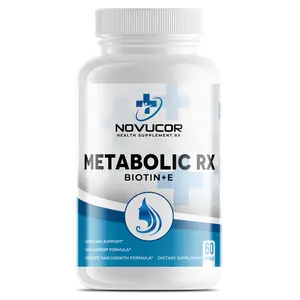 Metabolic RX Biotin + E - Biotin Supplement for Cellular Health, Supports Metabolism, and Vitality Healthcare Vitamin Dietary Fitness Edible