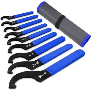 Coilover Wrench, Adjustable Spanner Wrench Set Universal Carbon Steel Shock Spanner for Most Coil Over Shock Adjustments