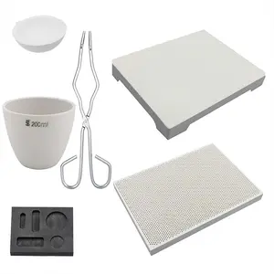 Metal Casting Kit for DIY Jewelry Making, 6-Piece Set Includes Clamp, Four-Leg Brick, Honeycomb Board, Essential Tools for Metalworking