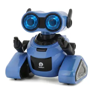 Smart RC Robot Toy for Kids, Remote + Touch + Voice Control, Sings & Dances, Record/Repeat, LED Eyes, Ages 3-6