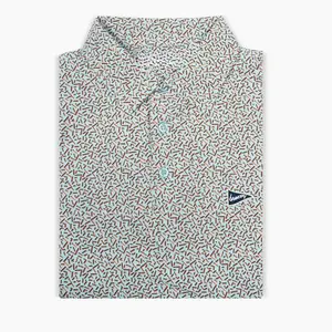 The 90s Stripes Mint Polo, Golf Polo Shirt, Men's Short Sleeve Polo, 3D All Over Print Shirt