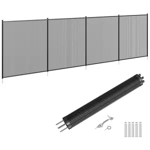Safety fence for swimming pools & gardens – Plastic mesh fence set with safety gate, for in-ground & above-ground pools – Easy assembly, temporary protection for children & pets, stainless steel feet