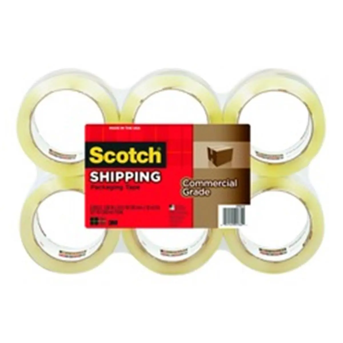 212 MAIN 48x50m Self-Adhesive Industrial Tape, 48mm Box Sealing Tape with Invisible Adhesive & Strong Adhesion