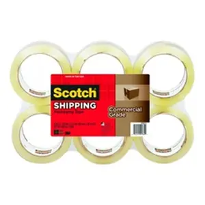 212 MAIN 48x50m Self-Adhesive Industrial Tape, 48mm Box Sealing Tape with Invisible Adhesive & Strong Adhesion