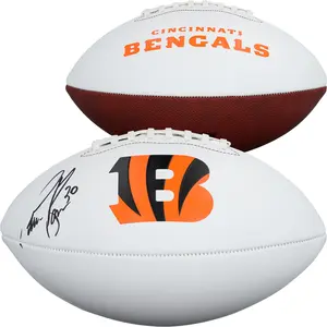 Chase Brown Cincinnati Bengals Autographed Franklin White Panel Football - Fanatics Authentic Certified