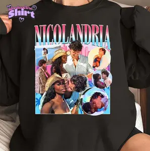 Nicolandria Y2k Shirt, Love lsland Unisex Gift, Love lsland USA 2025 Merch, Nicolandria Cotton Shirt, Gift For Fan, Full Color, For Men, For Women, Casual, Classic Fashion, Tee Print, Sweatshirt, Hoodie