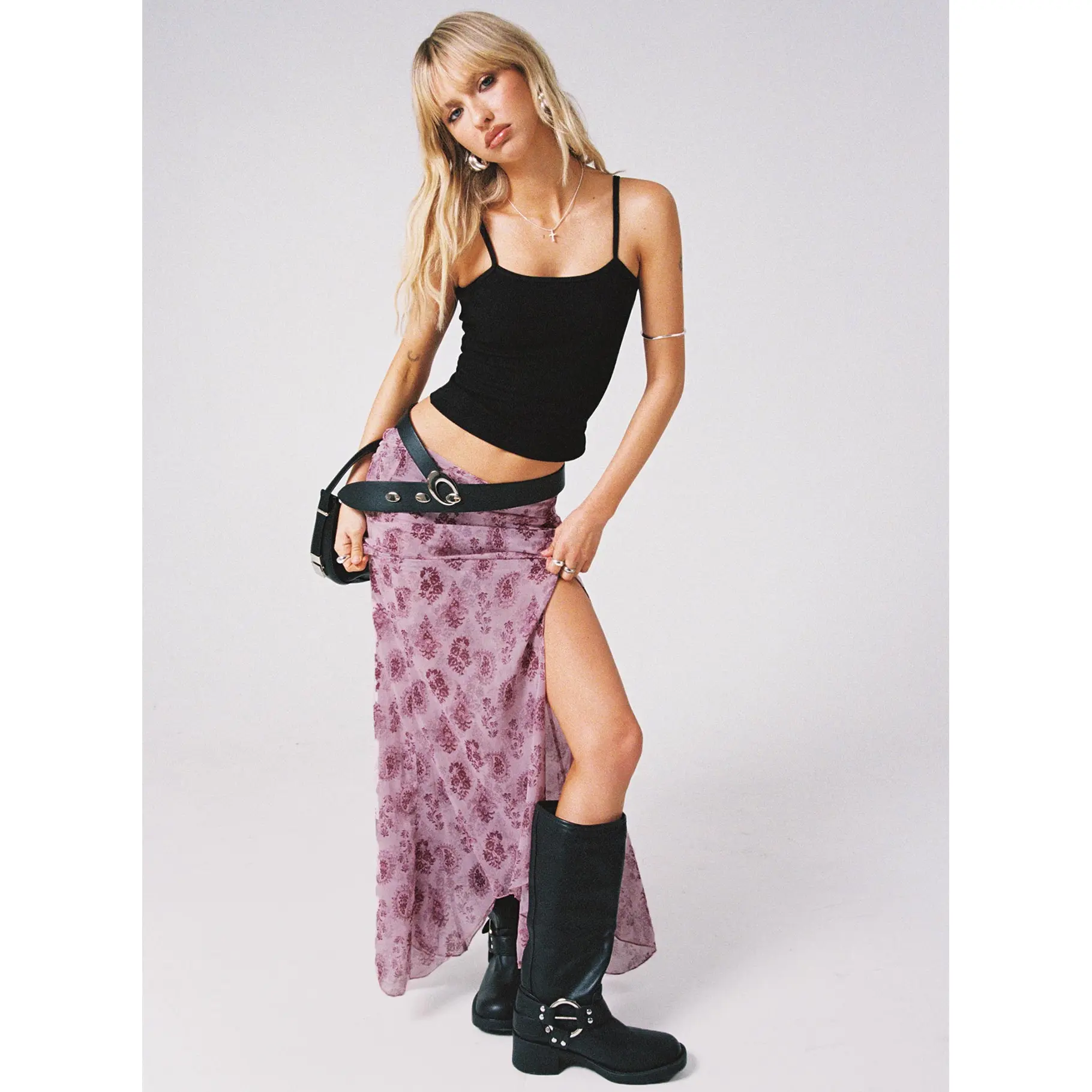 Nikolise Maxi Skirt Purple