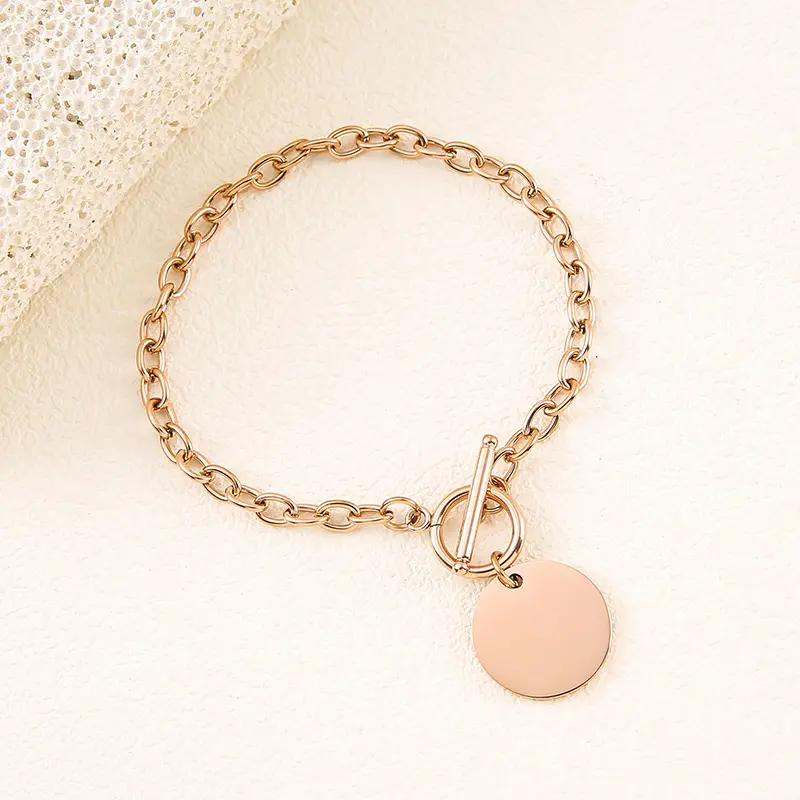 Rose gold 20mm inner hole round OT buckl