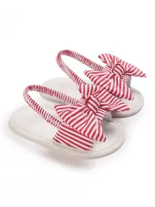 Summer Baby Shoes with Elastic Straps, Cute Polka Dot Design, Bow Detail, Soft Soled Shoes, Comfortable Walking Shoes for Infants 0-3 Months