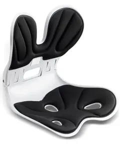 Jiaao Foldable Ergonomic Chair Cushion with Back Support for Office Chair – Seat and Back Cushion for Posture Correction & Back Pain Relief, Ideal for Desk, Floor Seat and Work from Home