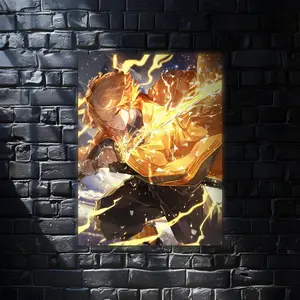 Zenitsu Kimetsu no Yaiba Anime Wall Art Poster, Modern Wall Art, Anime Gifts, Wall Decor