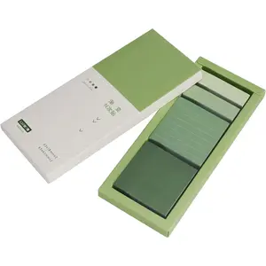 Green Sticky Notes Set, 240 Sheets Lined Pastel Sticky Note Pads, Portable Macaron Sticky Notes, 240 Sheets Self-Stick Index Tabs Flag Organizer for Planner, Bullet Journal, Calendar (Avocado Green)