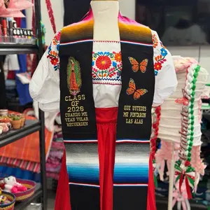 Virgen and butterfly Graduation Sash Scarf Stole Class of 2026