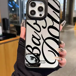 Artistic Mirror Phone Case Compatible with iPhone 17/17 Pro Max/16/16 Plus/15 Pro Max/11/14 Pro/XR, Full Coverage Anti-Drop Protection