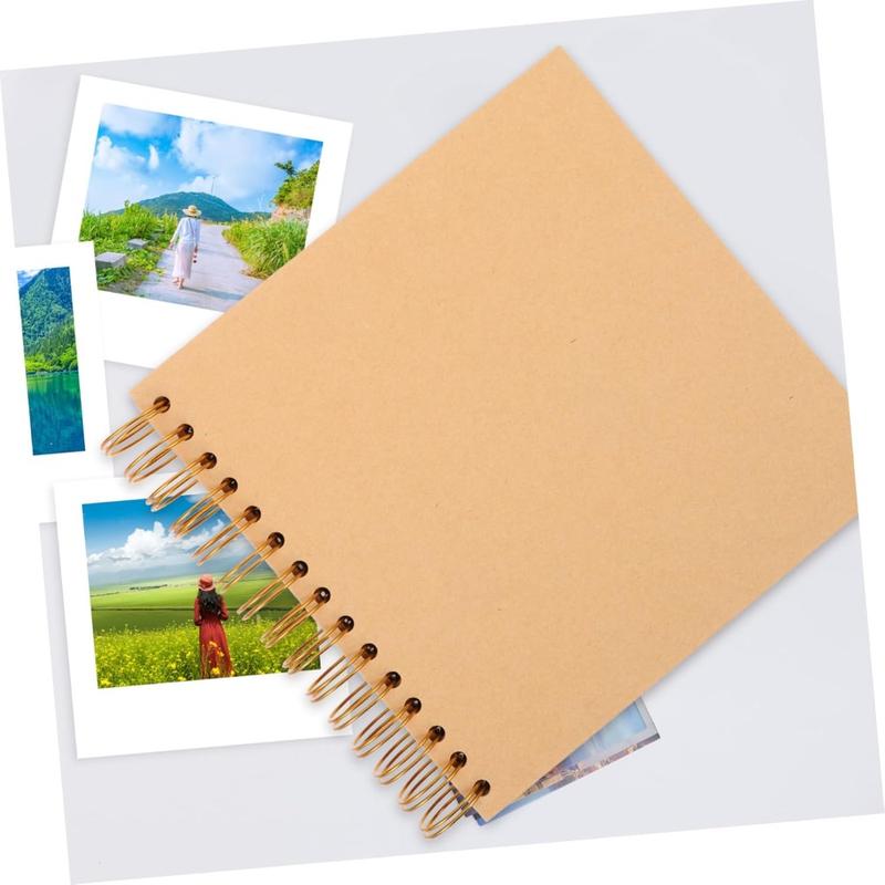 Travel Scrapbook Album 40 Pages (8 x 8 Inch) Brown  Kraft Paper, Photo Album Scrapbook, Memory Book - Ideal for Your Anniversaries Scrapbooking Albums Art & Craft Projects,Christmas Gift Ideas.