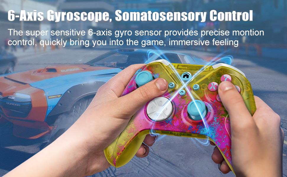 Coloured Glaze Xbox One S Wireless Controller Pro, Multi-Platform Gamepad for Xbox One/PC/Android/iOS with Turbo, Macro & Dual Vibration, Bluetooth/USB-C/WiFi Connectivity Coloured Glaze Xbox One S Wireless Controller Pro, Multi-Platform Gamepad for Xbox One/PC/Android/iOS with Turbo, Macro & Dual Vibration, Bluetooth/USB-C/WiFi Connectivity