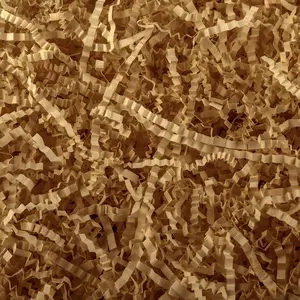 1LB Crinkle Paper Filler Cut Shredded Paper,  Box Baskets Wrapping and Filling for Easter, Birthday, Wedding, Christmas Decoration(Brown)