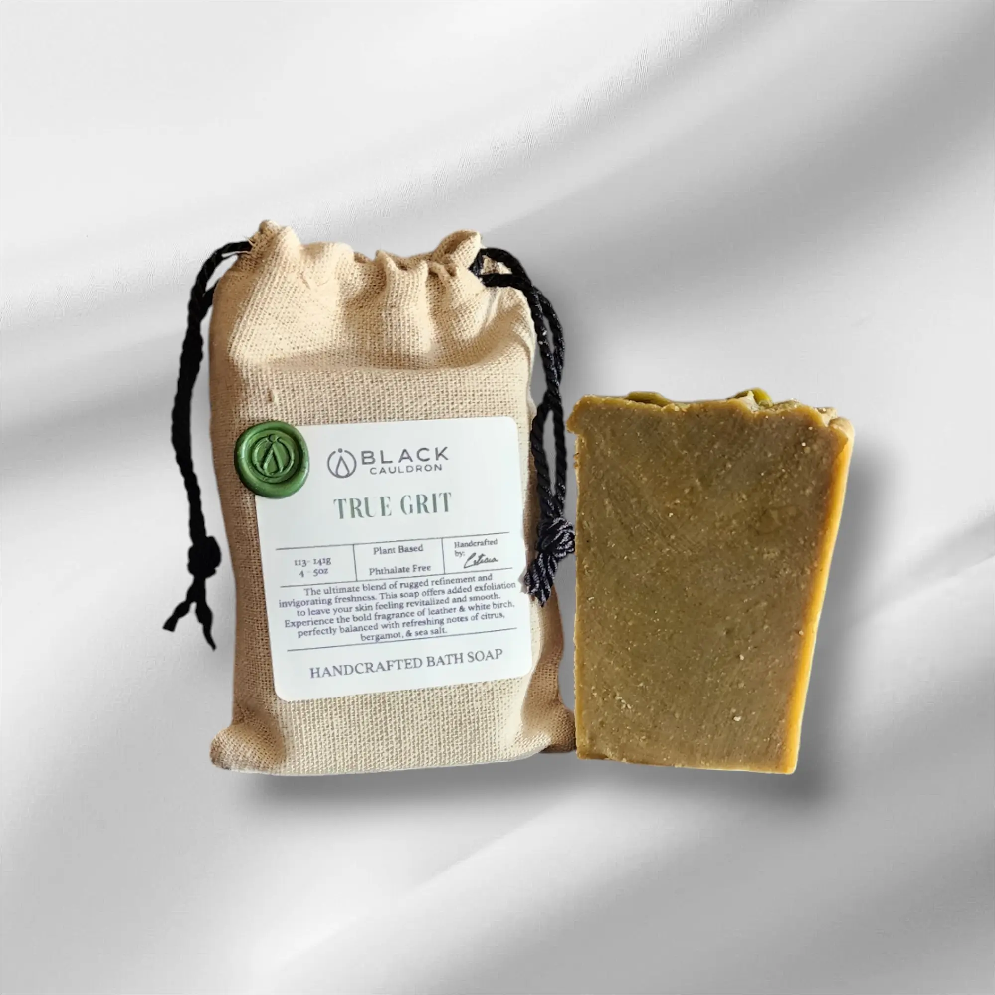 True Grit Face & Body Soap - Original Formula for Hydrating and Moisturizing Skin