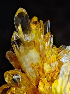 Golden Lemurian Quartz Home Ornament