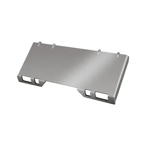 Heavy Duty Skid Steer Mount Plate, Global Quick Attach Adapter for Agricultural & Construction Machinery, Fits Kubota, Tractors & Major Skid Steers, 3/8"–1/2" Skeleton Loader