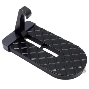 Car Door Step, Multi-Foldable Aluminum Alloy Roof Rack Car Step, Easy Access For