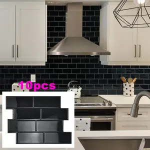 10-Sheet Premium Backsplash Tile for Kitchen, Peel and Stick Self Adhesive Subway Tiles, Easy Install for Kitchen and Bathroom Decor