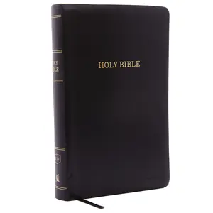 KJV Holy Bible: Personal Size Giant Print with 43,000 Cross References, Black Leather-Look, Red Letter, Comfort Print: King James Version by Thomas Nelson [Leathersoft Book]