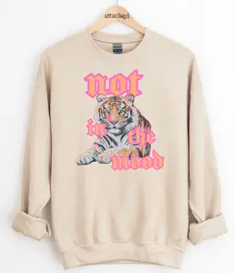 Not In The Mood Tiger Graphic Top
