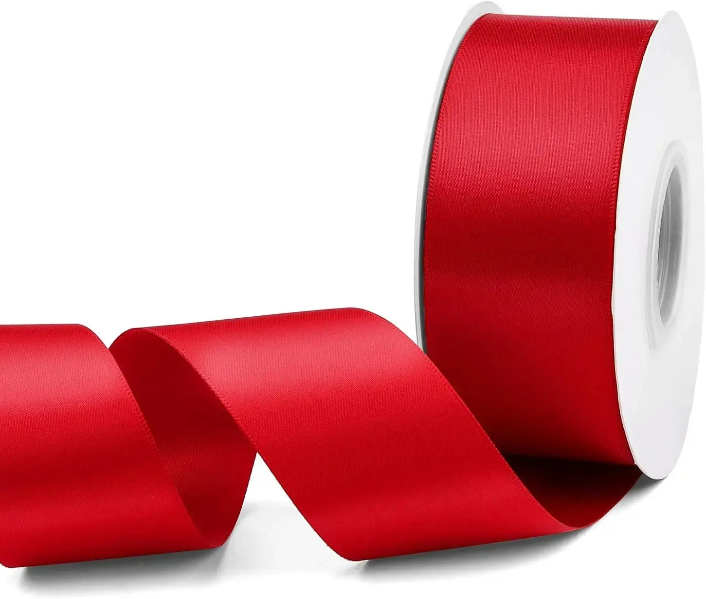 1.5-in Single Face Satin Fabric Ribbon, 50 yd Roll - Top Father's Day Gift Wrapping Supplies for Wedding,mother's day, Floral Craft, Fabric Ribbons