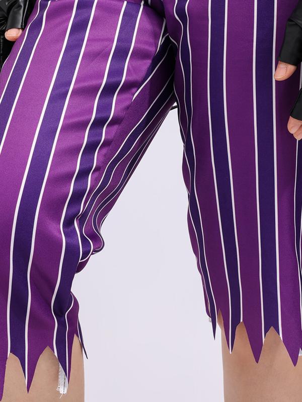 Anime Lol Arcane Role-Playing Costume for Women, Crit Loli Jinx Set, Perfect for Halloween Carnival, Geometric Pattern, Slim-Fitting