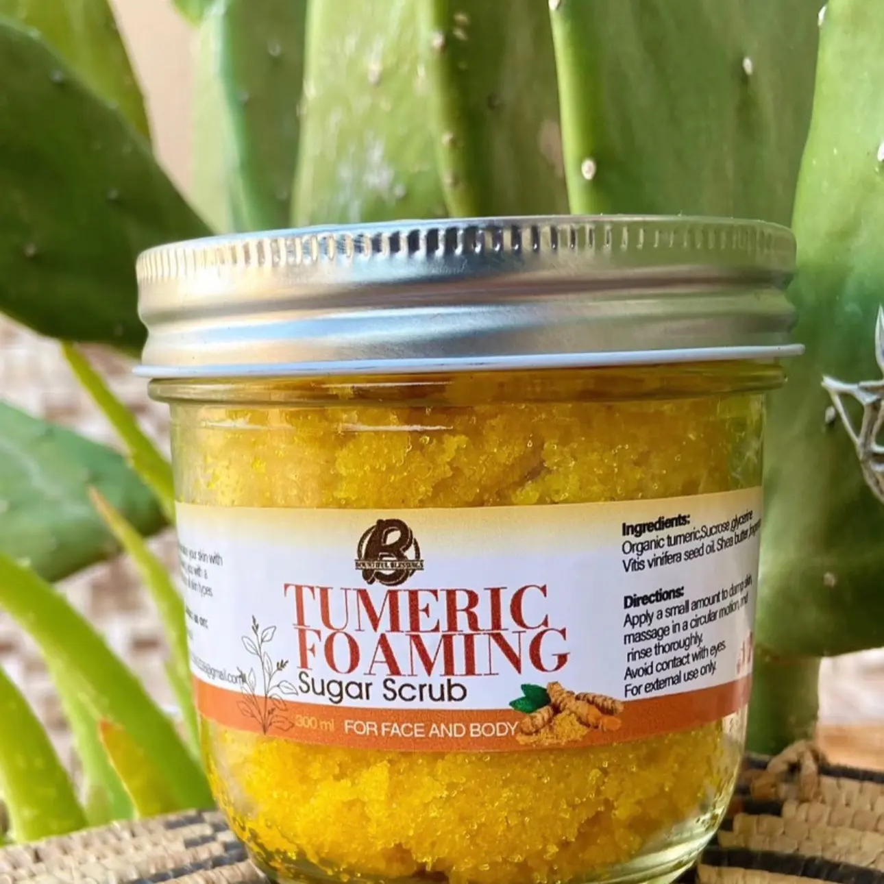 Tumeric Foaming sugar scrub Body Care