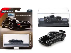 Majorette 1:64 Collector Series Wave 4 1975 Porsche 930 Turbo Black Diecast Model Car 1021-3I