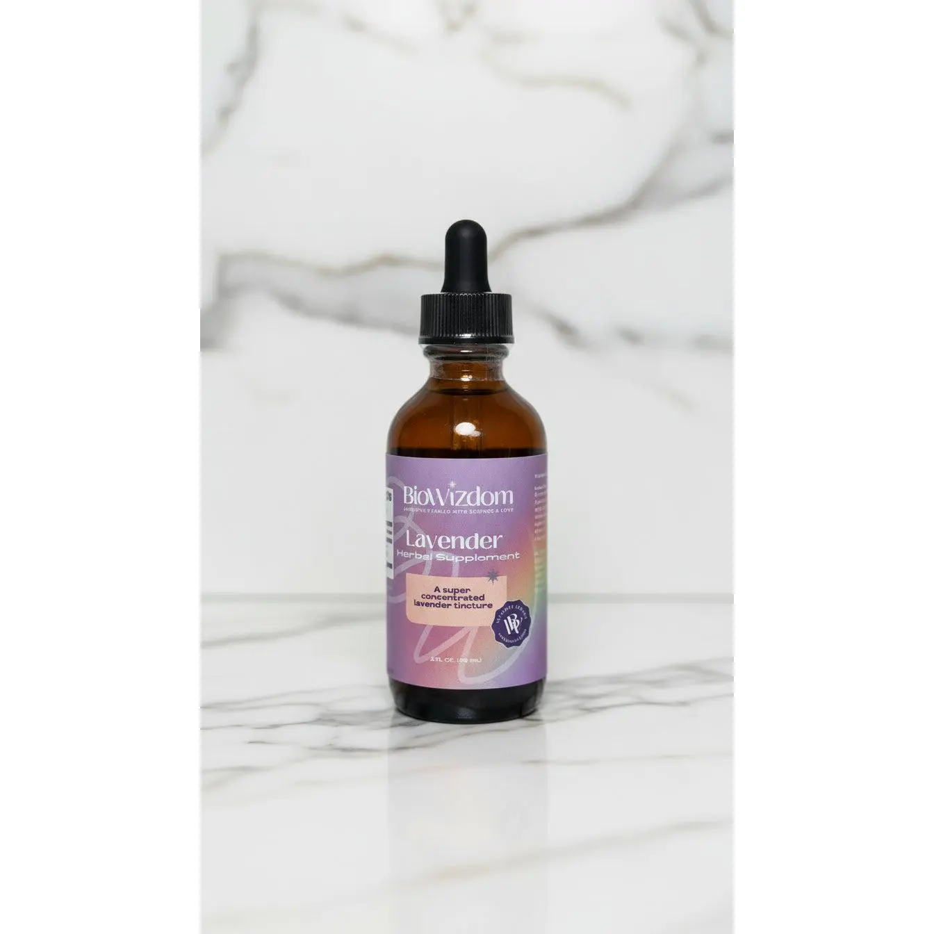 BioWizdom Lavender Tincture 2 oz Bottle