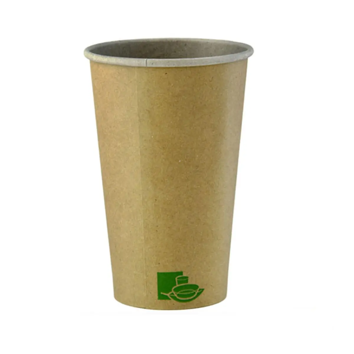 Packnwood 210GCZEN20 Solid 20 oz Zen Kraft Recyclable Disposable Paper Cups - 3.54x6.3 in, for Party & Picnic Home Supplies Tableware