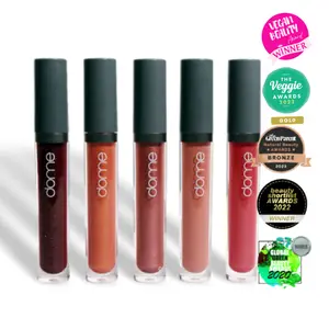 DOME BEAUTY Hydralust Lipgloss - Versatile Lipstick in Clear Tube, Lightweight Design, Ideal for Everyday Use