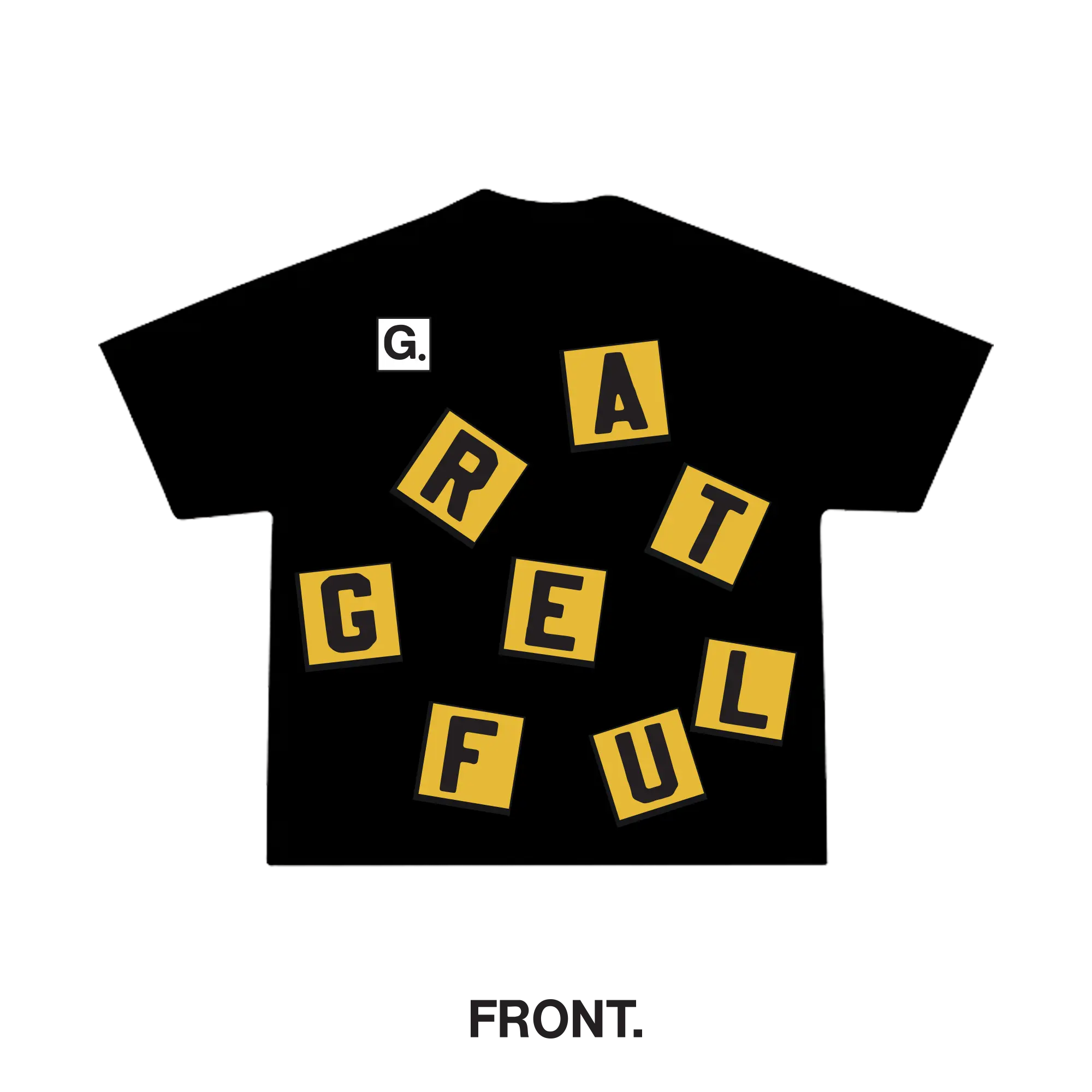 The Letter Box Tee- Black