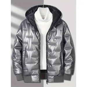 [Boys' Warm Jacket] Stylish Hooded Boys' Warm Puffer Coat |       Autumn And Winter, Older Children