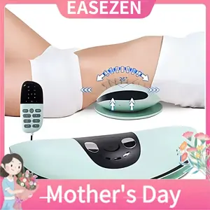 Lumbar Massager Electric Lumbar Traction Device with Dynamic Airbag Traction Vibration Massage Hot Compress Lower Back Massager Back Stretcher Remote Controlmassage machines Deep Tissue Red#Summervibes