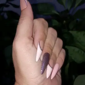 Hand painted press on nails