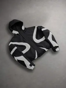Best seller in the US market! Futuristic geometric color-block functional windproof waterproof jacket, loose high-street outdoor outerwear
